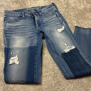 AEO Patchwork Jegging